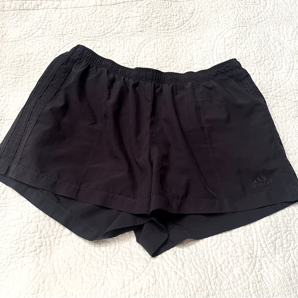 Adidas black athletic‎ shorts size M